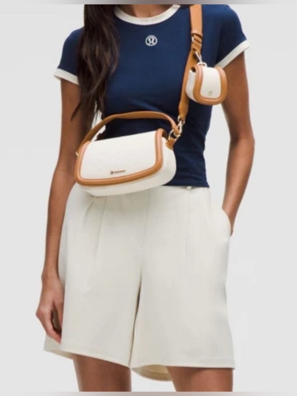 Lululemon crossbody with attached pouch